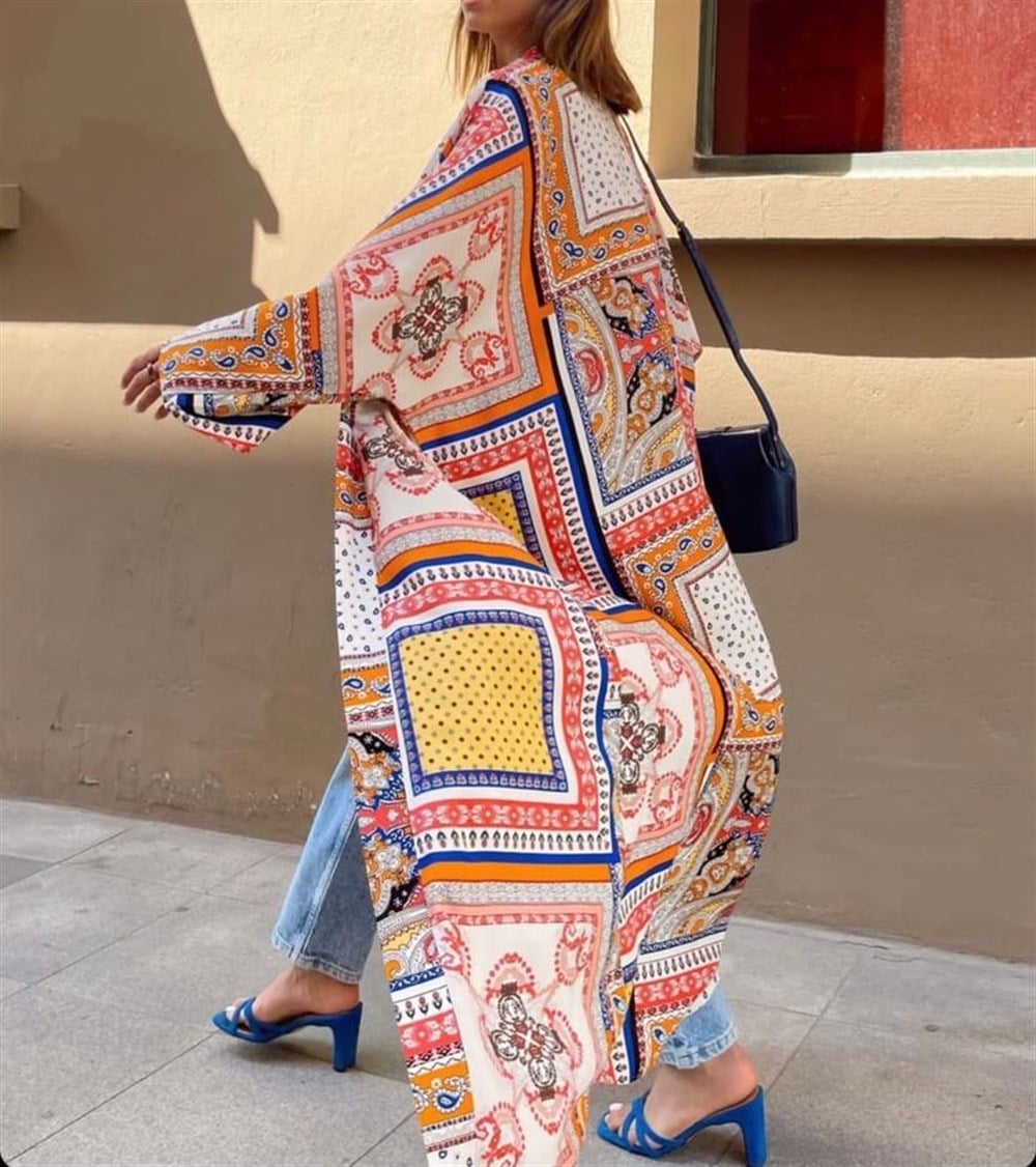 Desenli Kimono