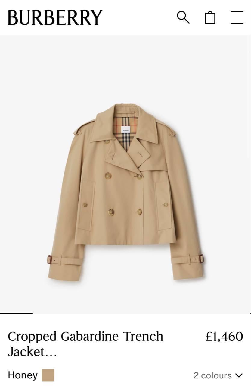 İTHAL YENİ SEZON BURBRRY BEJ GABARDİN TRENÇKOT