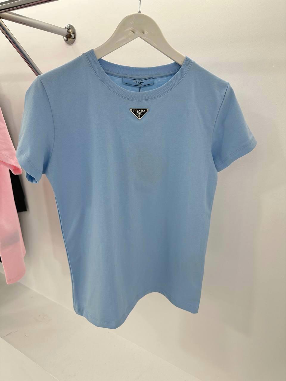 YENİ SEZON PRADA MAVİ TSHİRT