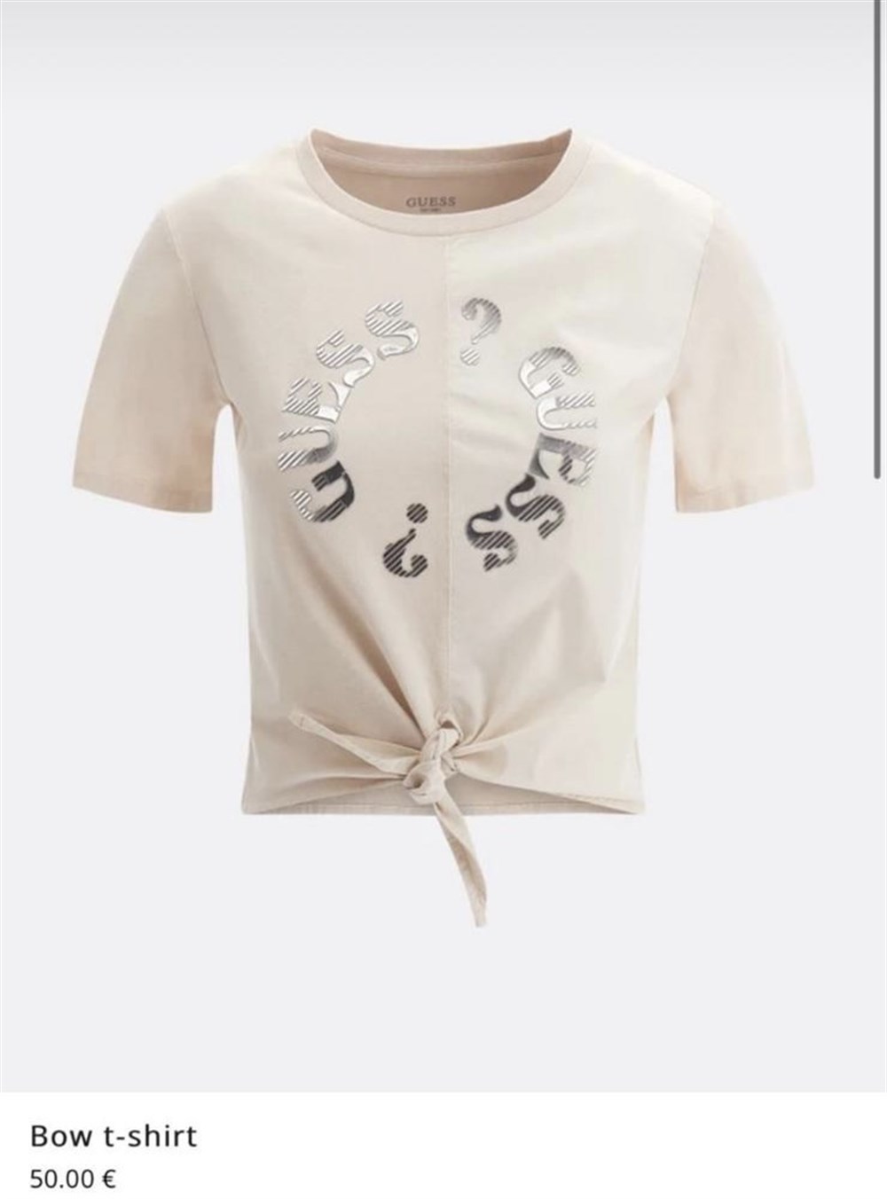 İORJİNAL MARKA BAĞLAMALI BEJ TSHİRT 