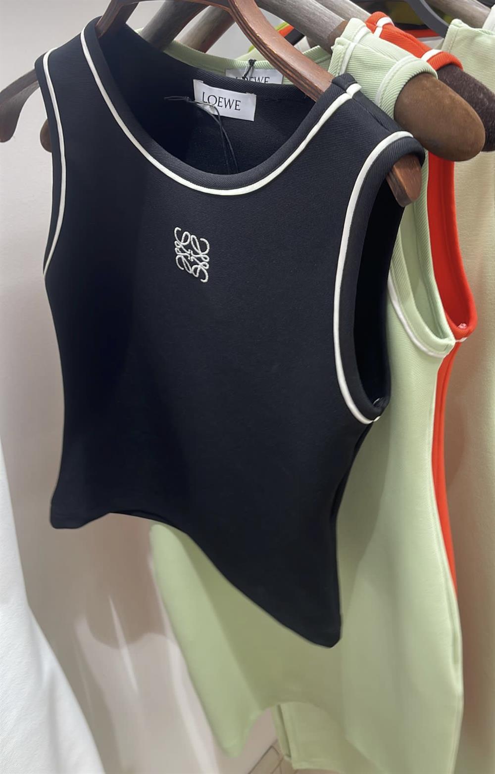 LOEWE ANAGRAM SİYAH TANK TOP