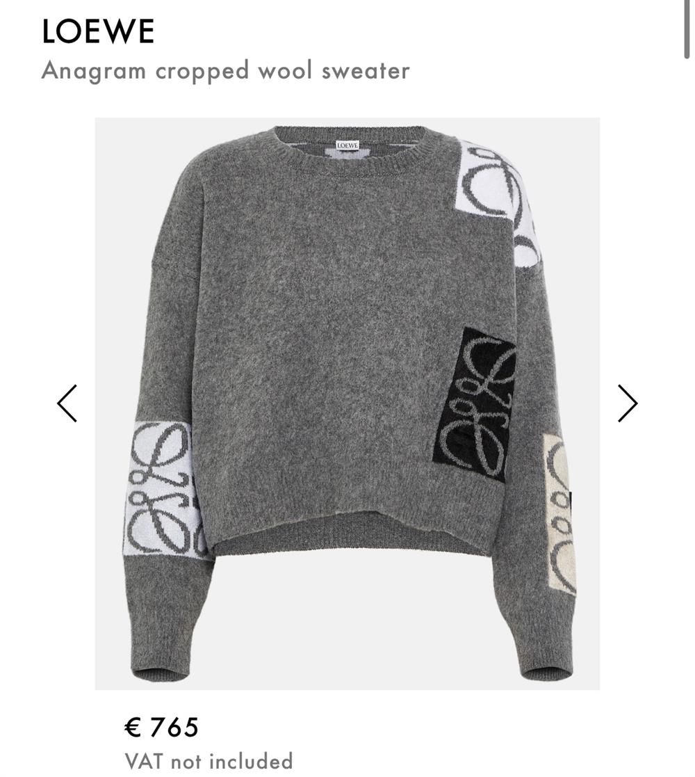Loewe gri triko 