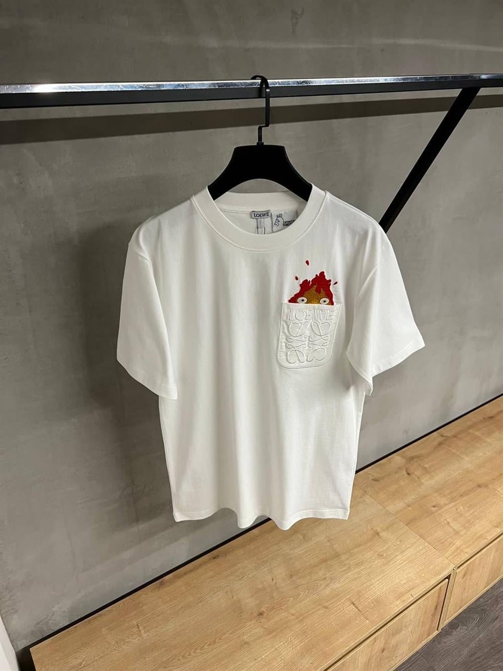 LOEWE HOWL'S UNİSEX BEYAZ TSHİRT 