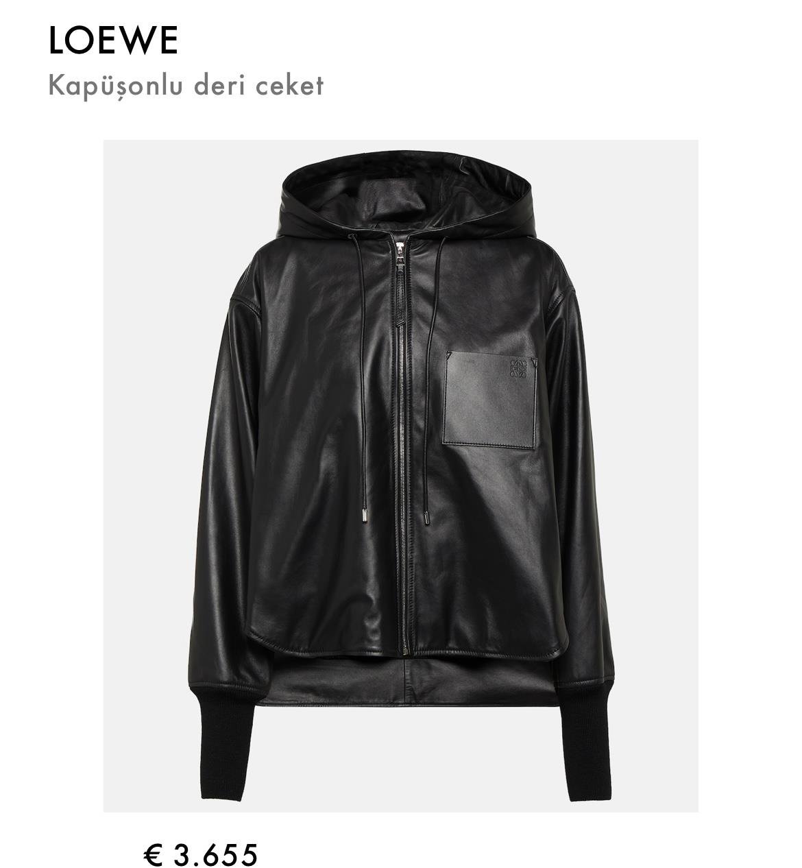 Loewe siyah ceket