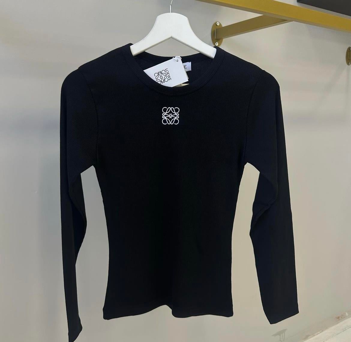 LOEWE SİYAH UZUN KOLLU TSHİRT 