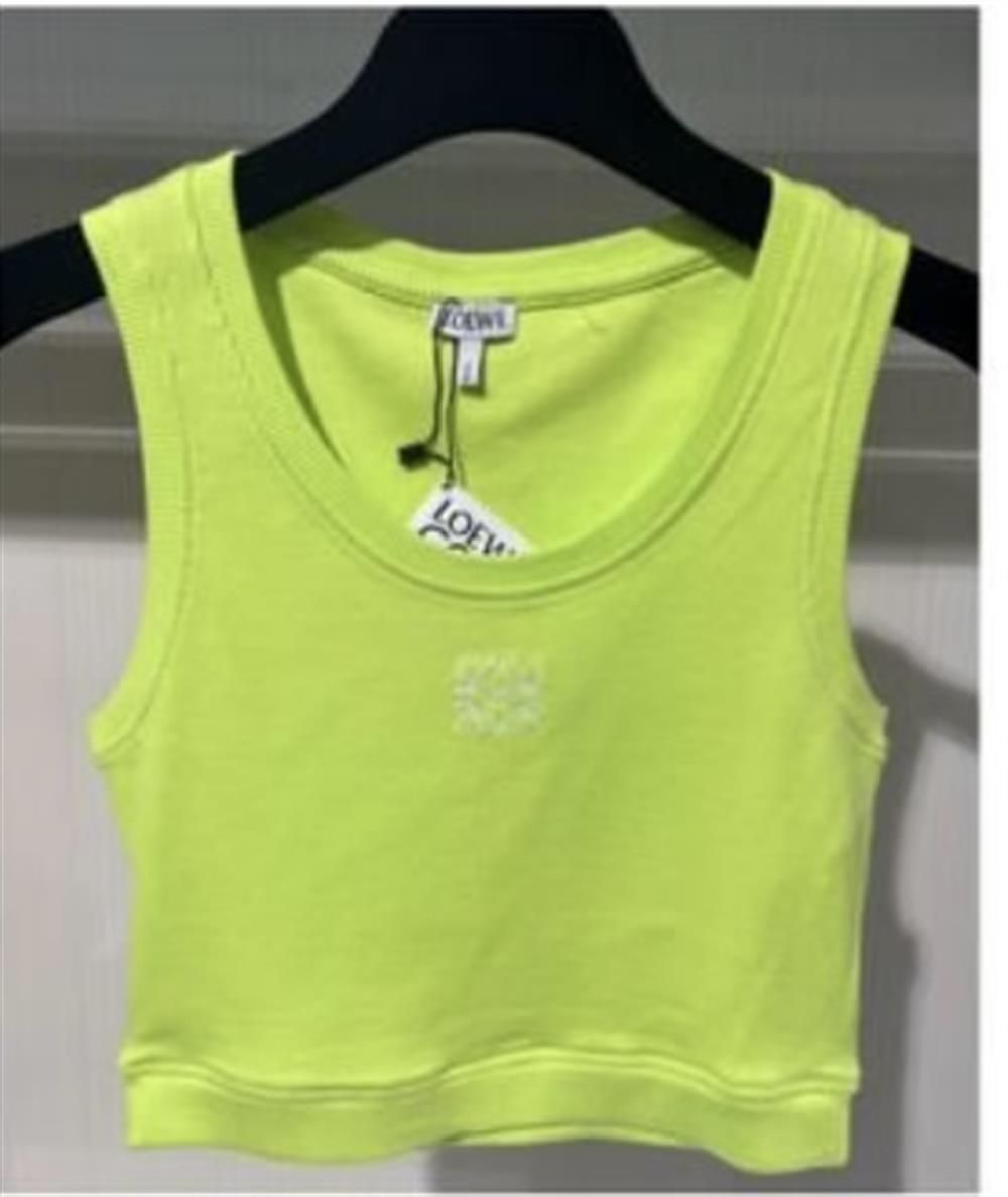 Loewe yeşil crop top