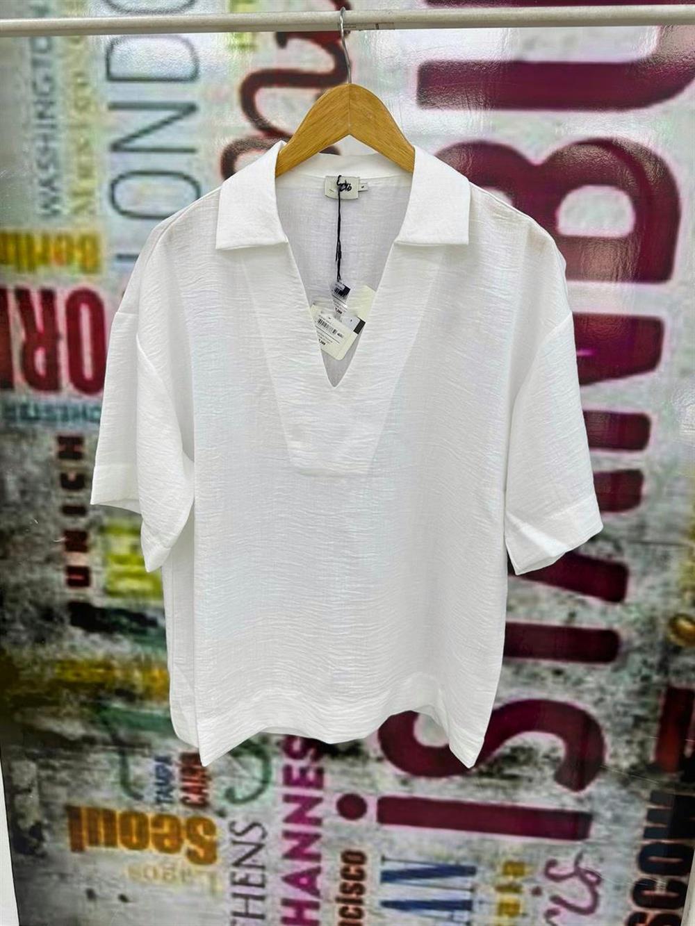 ORJ. MARKA KETEN BEYAZ GÖMLEK 