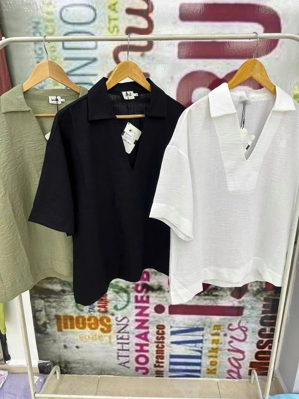 ORJ. MARKA KETEN SİYAH GÖMLEK 