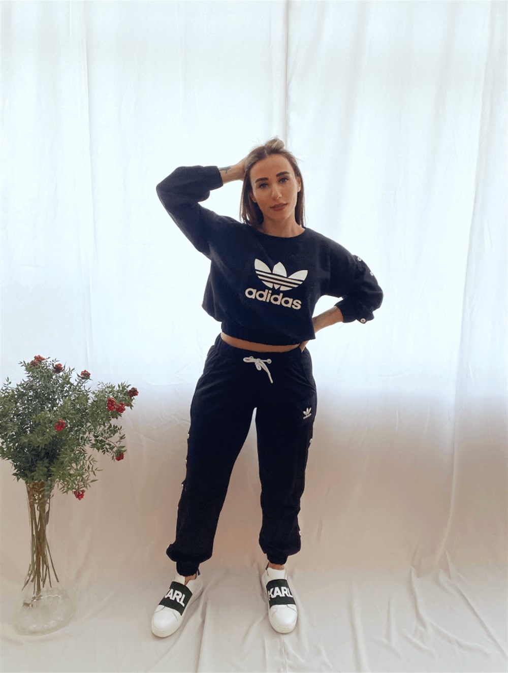 Tumblr top adidas kıyafet