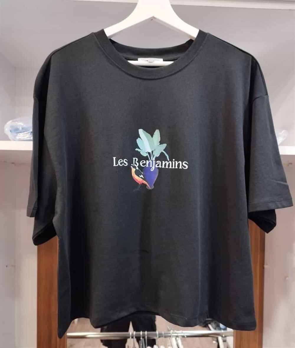 ORJİNAL MARKA YAZILI Siyah TSHİRT 