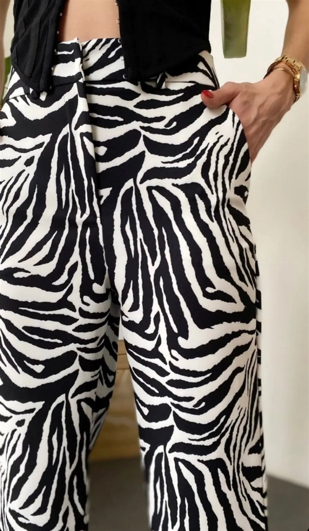 Orjinal marka zebra desen pantolon