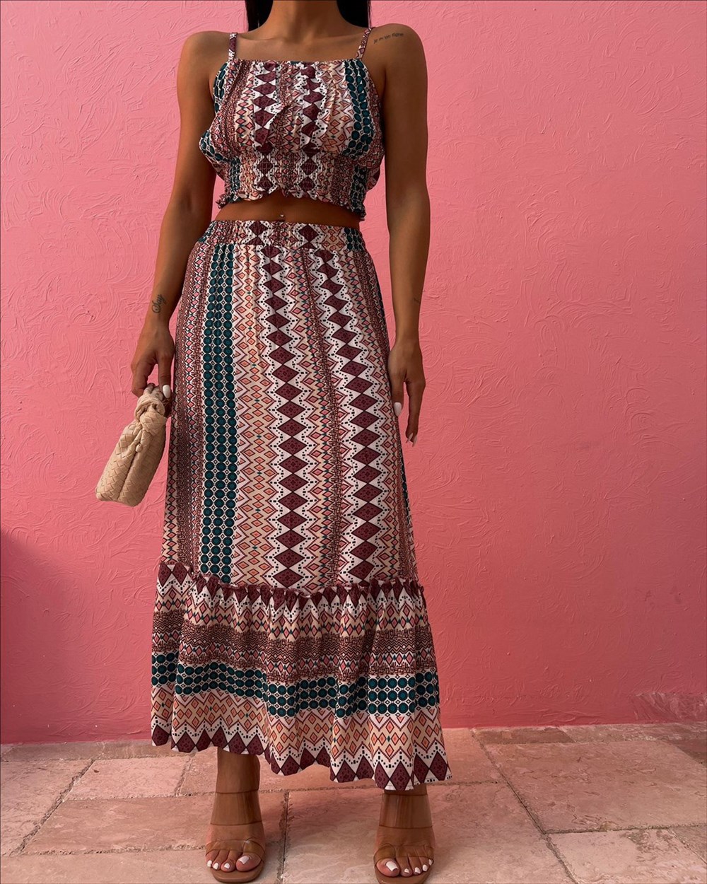 ORJİNAL MARKA ZR BLUZ ETEK TAKIM