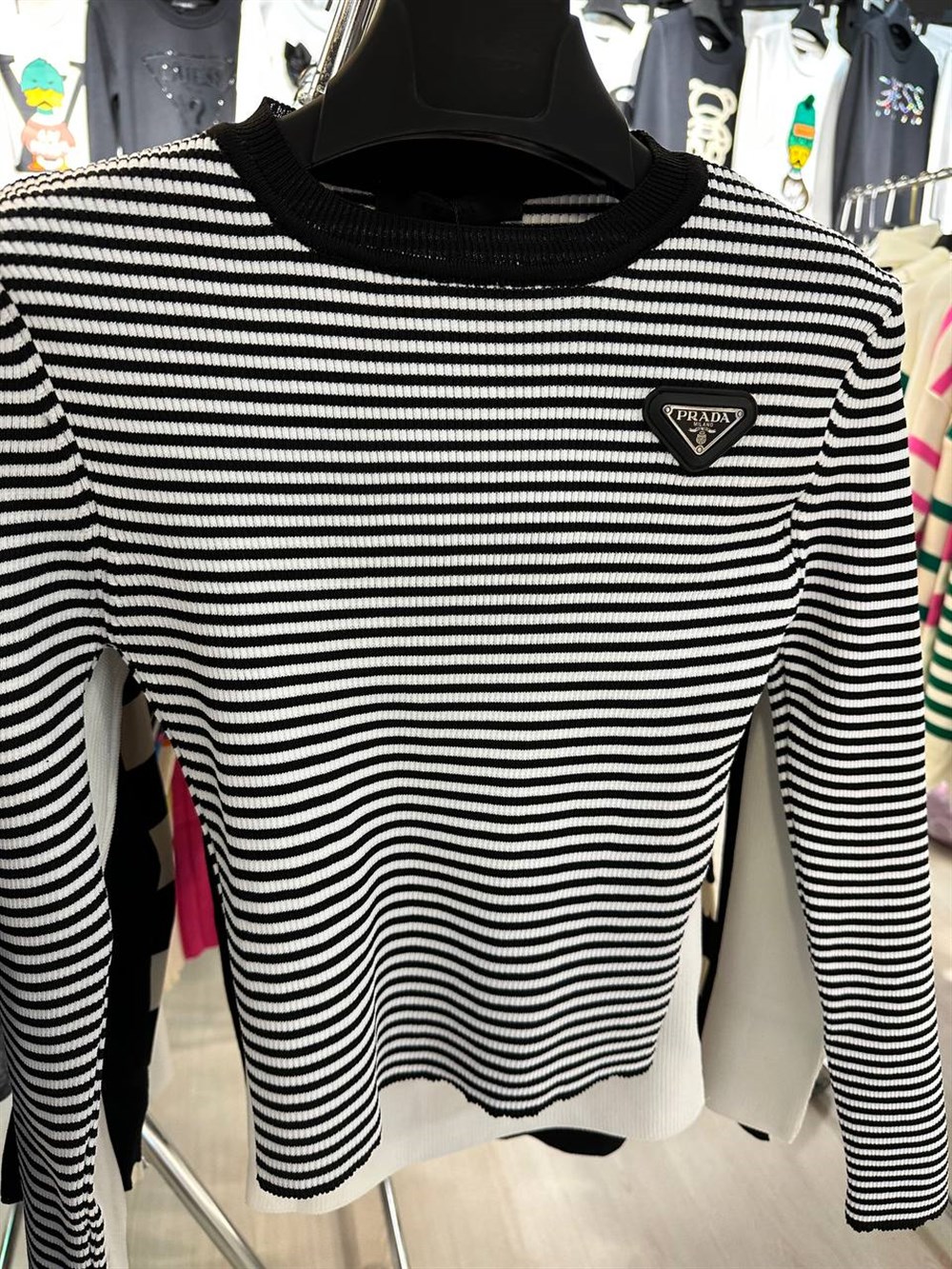 Prada çizgili triko