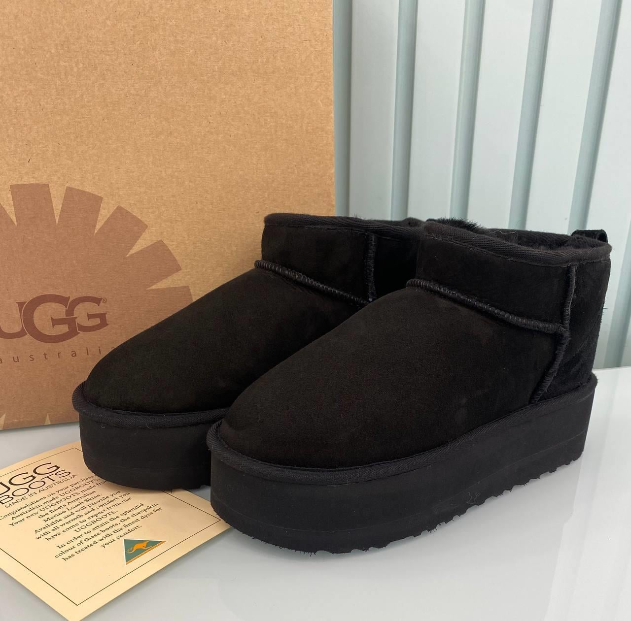 UGG ULTRA MİNİ PLATFORM SİYAH 