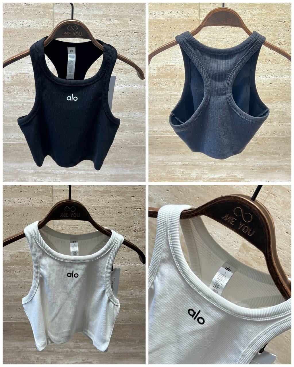 YENİ SEZON ALO SİYAH CROP TOP