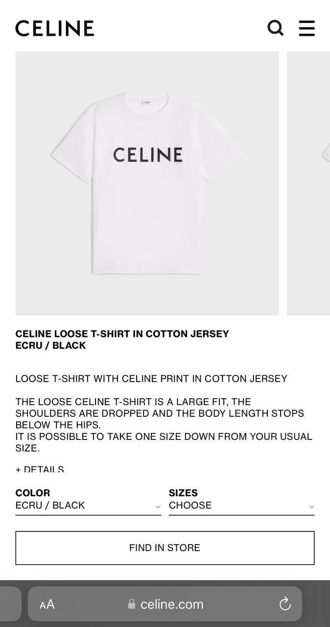 YENİ SEZON CELİNE BEYAZ TSHİRT