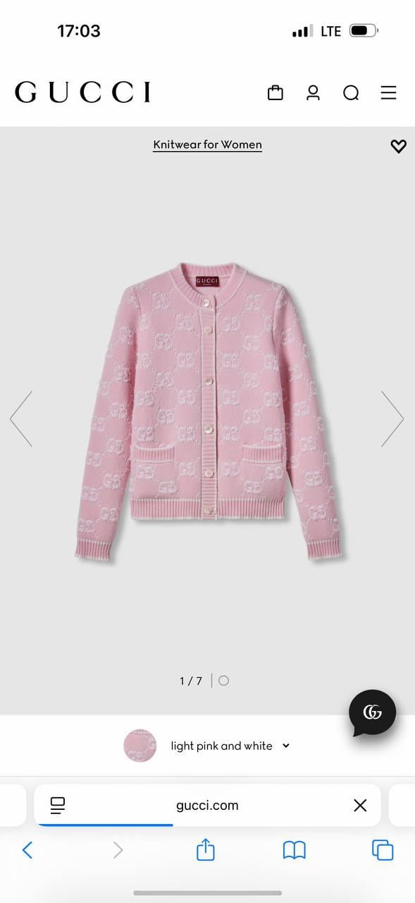 YENİ SEZON GCCİ PEMBE HIRKA