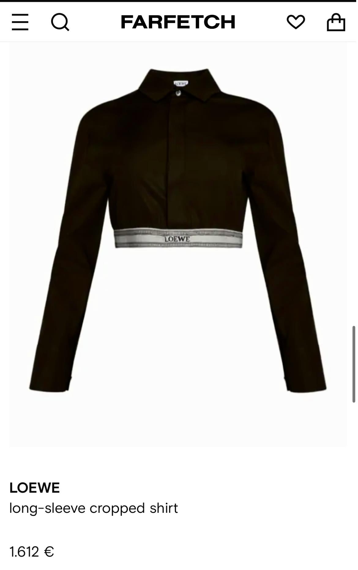 YENİ SEZON LOEWE SİYAH GÖMLEK 