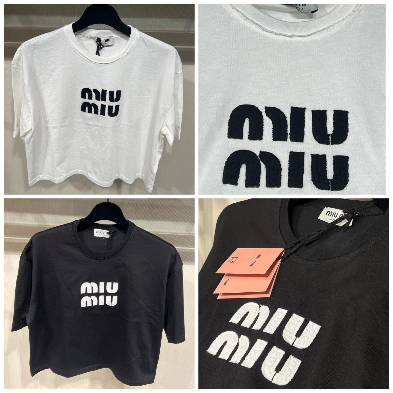 YENİ SEZON MİU BEYAZ CROP TSHİRT