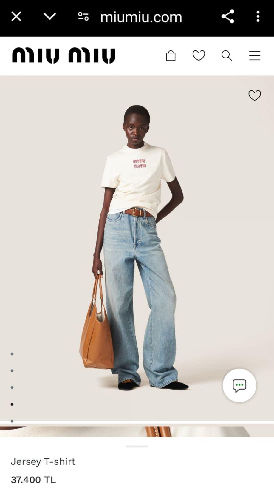 YENİ SEZON MİU KIRMIZI TAŞLI TSHİRT