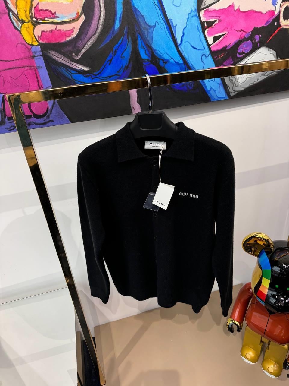 YENİ SEZON MİU SİYAH HIRKA 