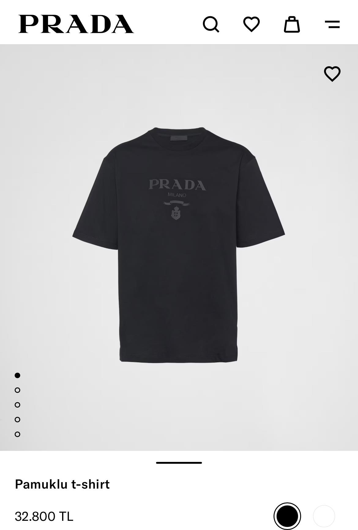 YENİ SEZON PRADA SİYAH TSHİRT 