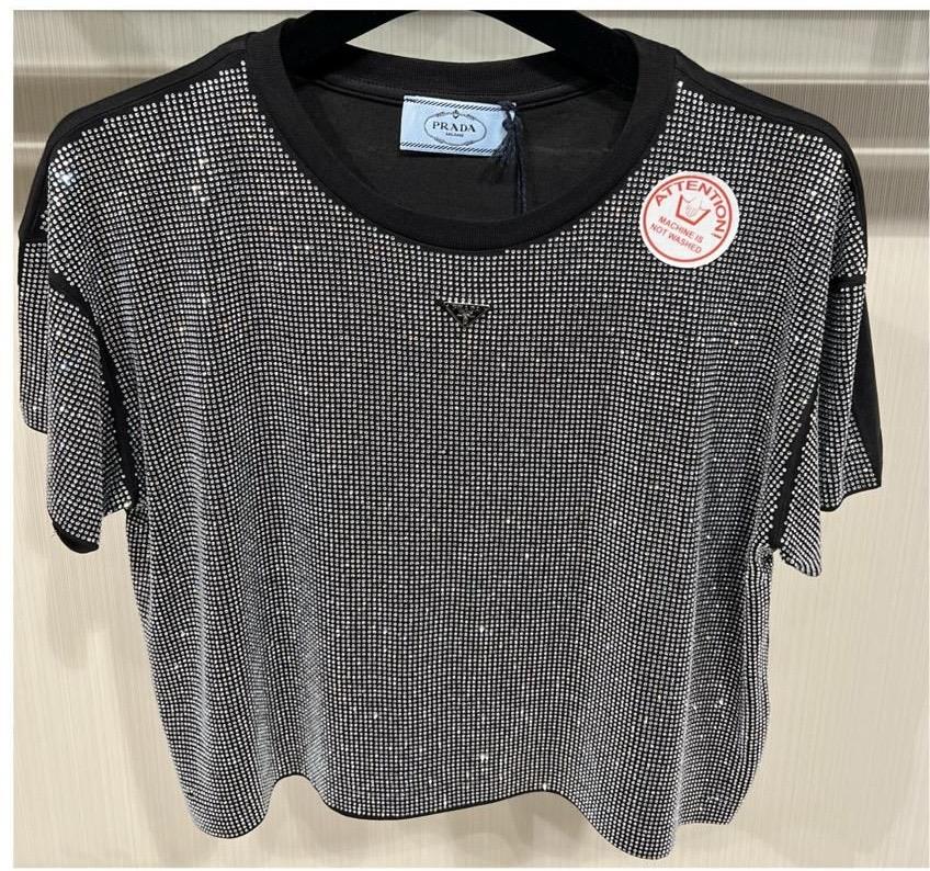 YENİ SEZON PRADA TAŞLI TSHİRT