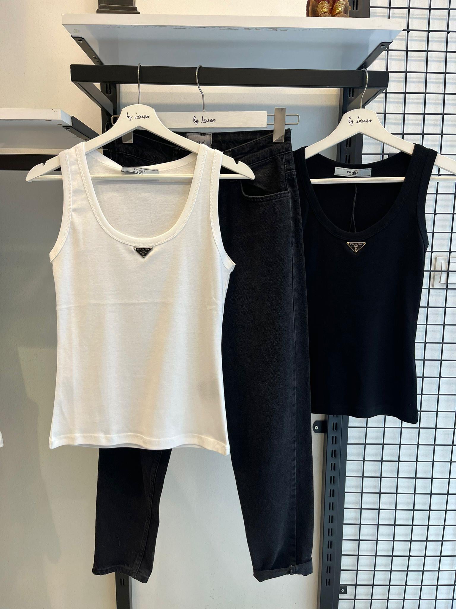 YENİ SEZON PRDA SİYAH TANK TOP