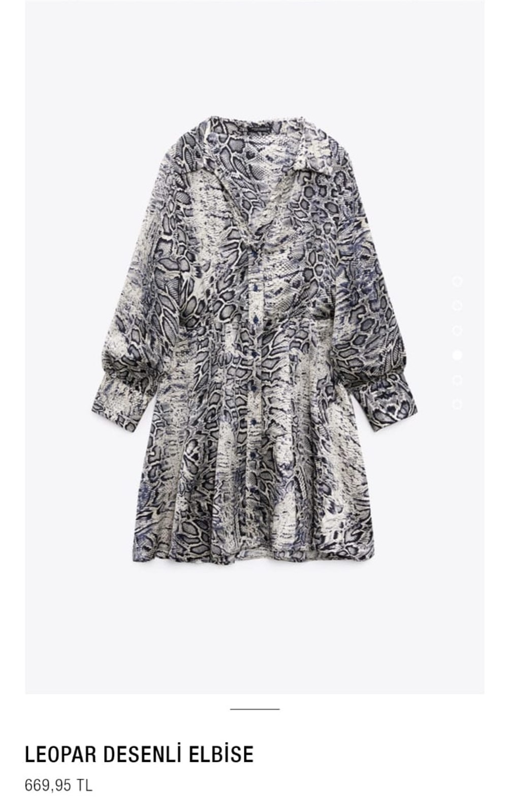 ZR yılan desenli elbise 