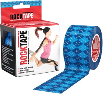Rocktape Standart Argyle Blue Kinezyo Bant 5 M