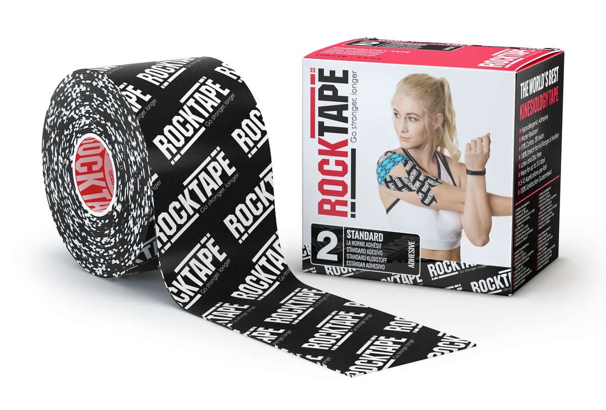 RockTape Standart 5 m Logolu Siyah Renk (5cm x 5 m)