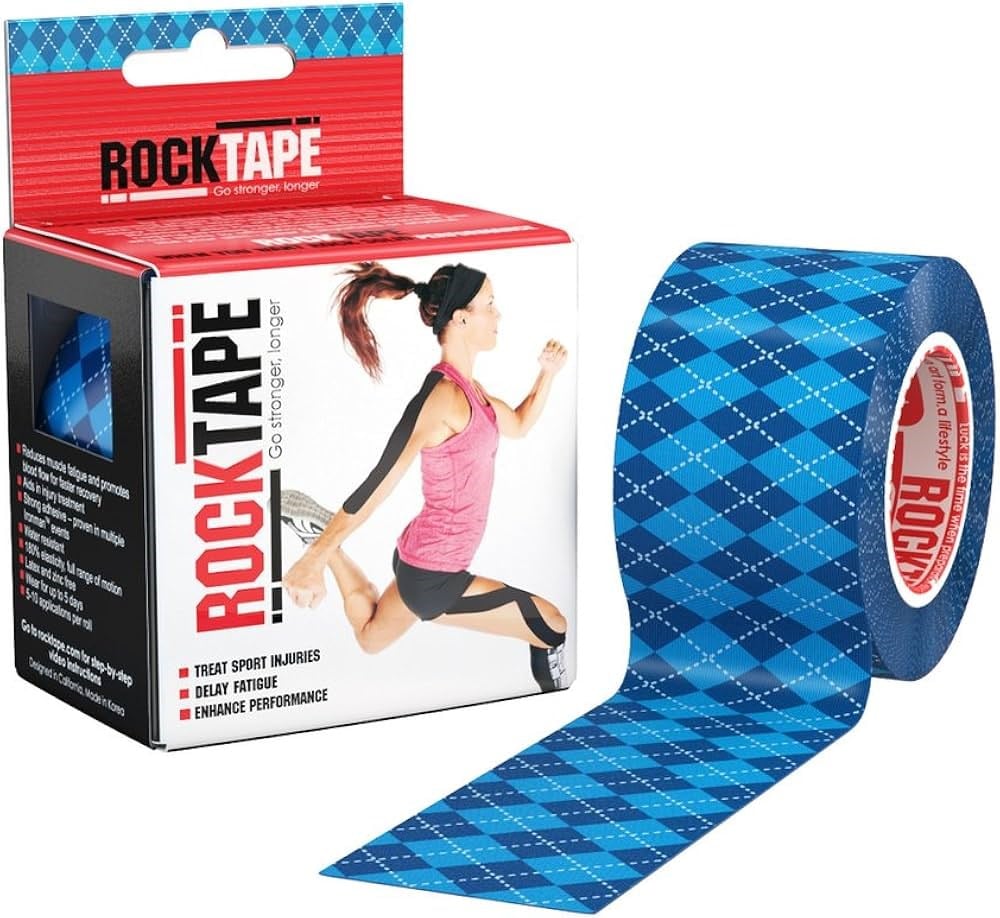 Rocktape Standart Argyle Blue Kinezyo Bant 5 M