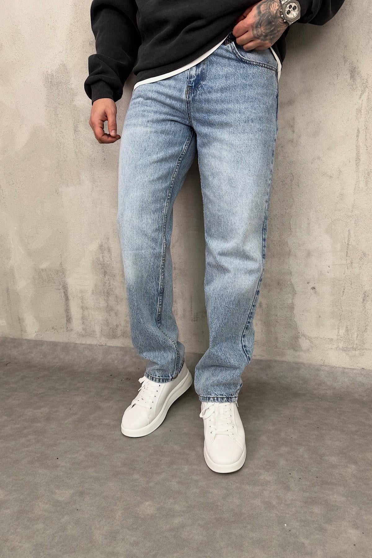 Açık Mavi Baggy Pantolon