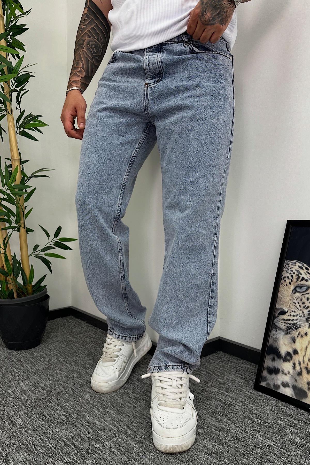 Açık Mavi Baggy Pantolon