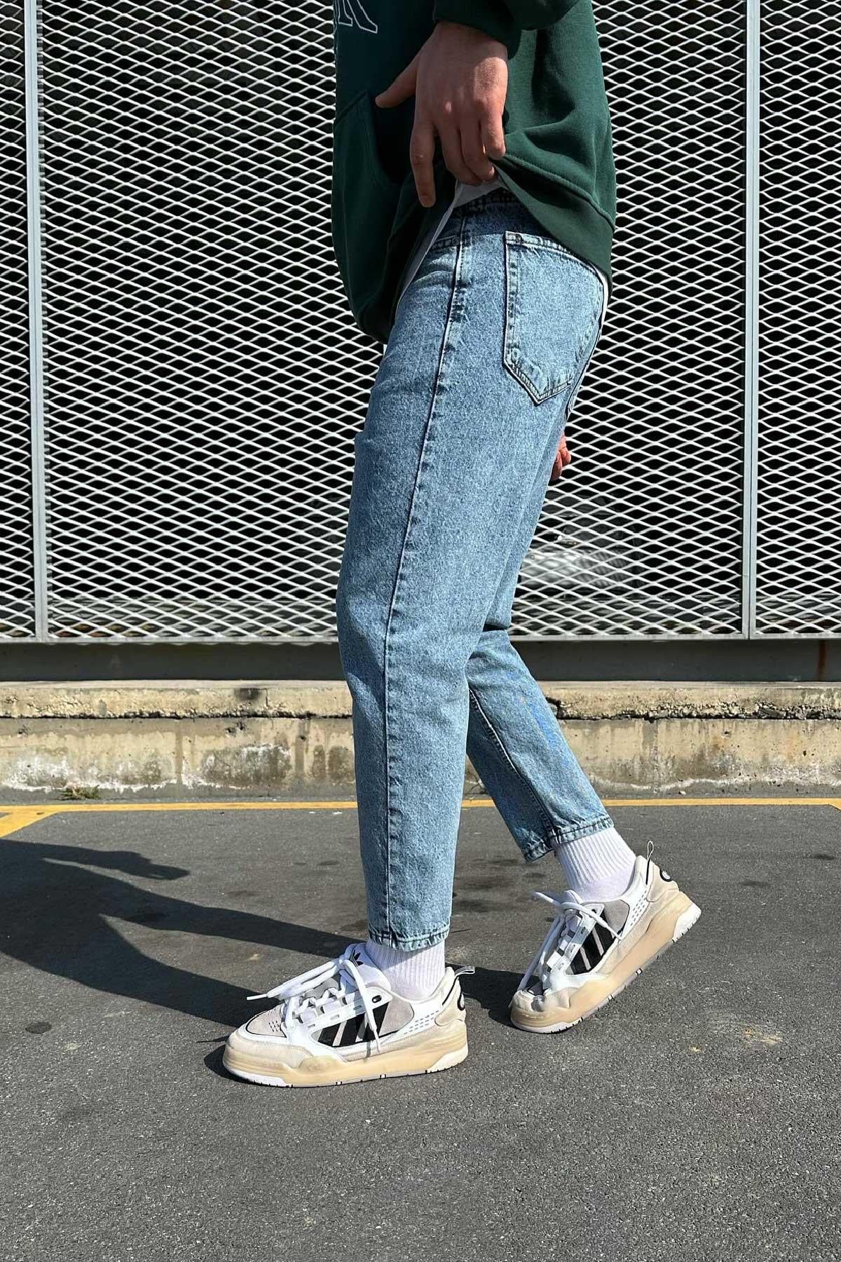 Açık Mavi Boyfriend Jean
