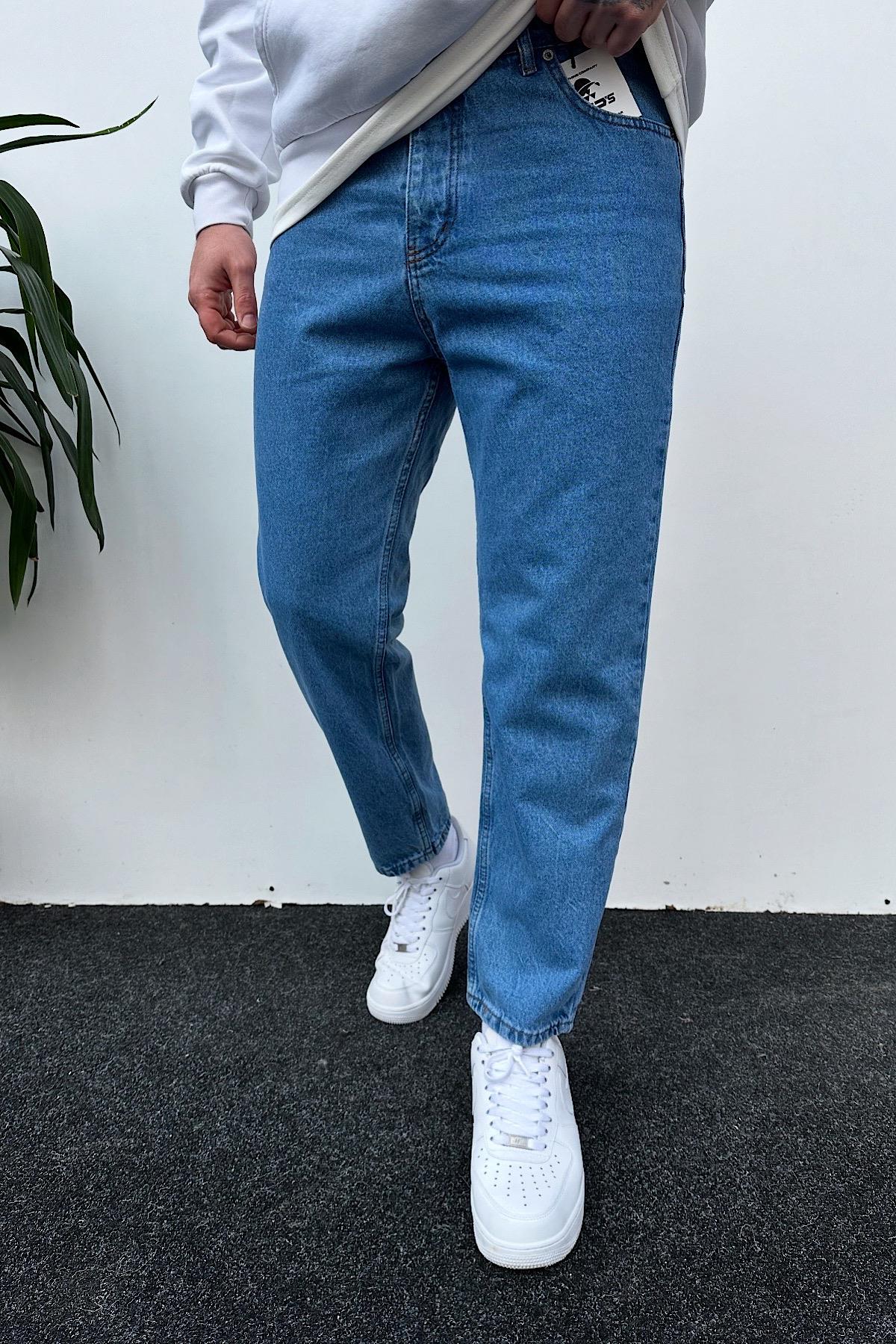 Açık Mavi Boyfriend Pantolon