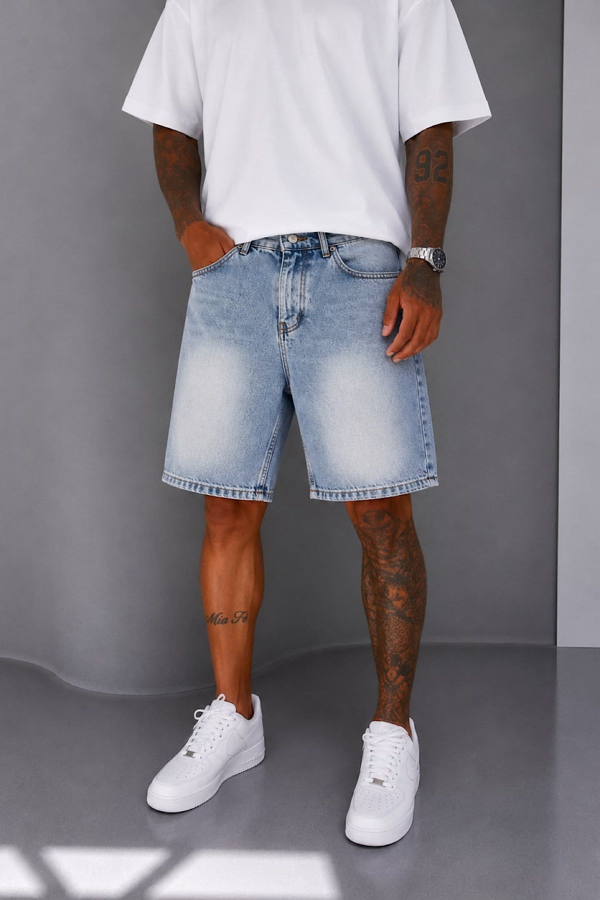 Açık Mavi Denim Şort