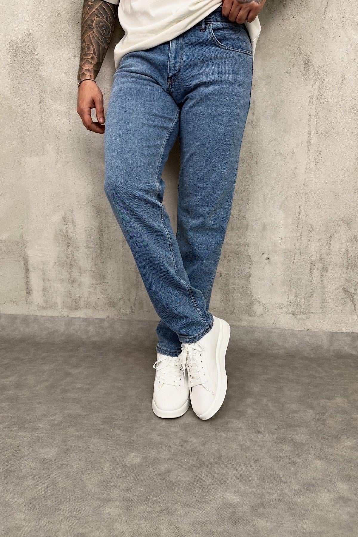 Açık Mavi Regular Pantolon