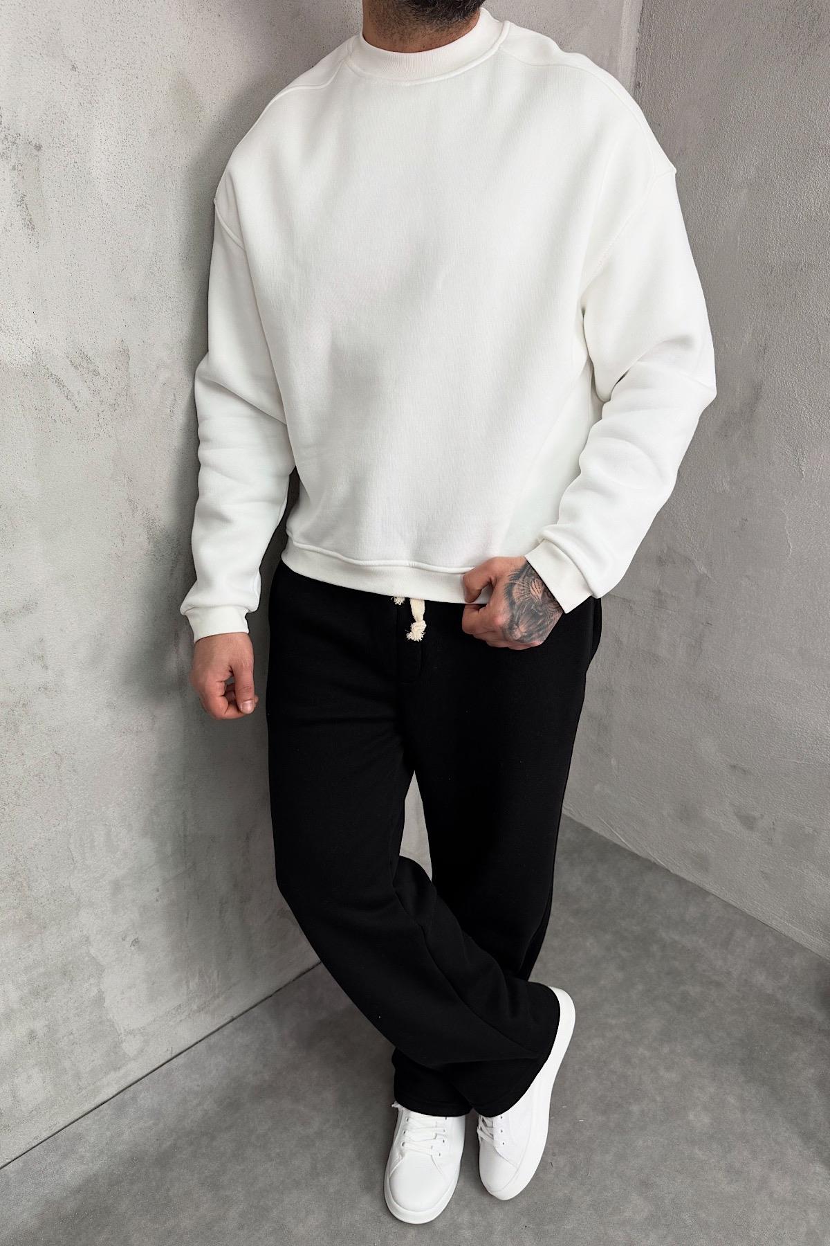 Beyaz Basic Sweatshirt