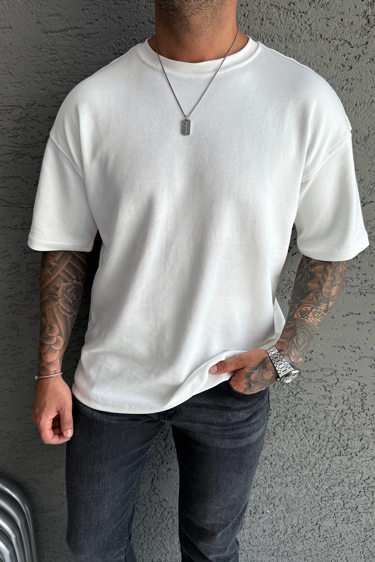 Beyaz Basic T-Shirt