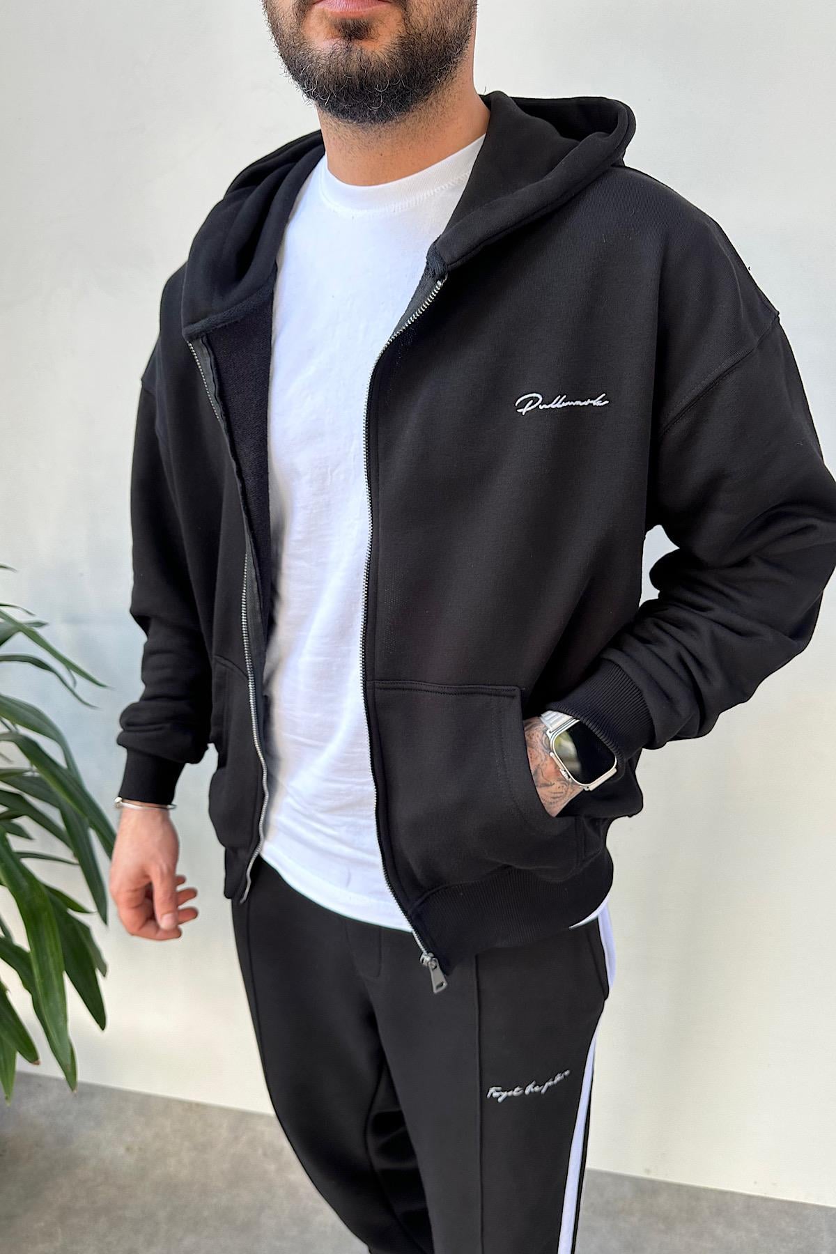 Boston Kapşonl Fermarl Hoodie