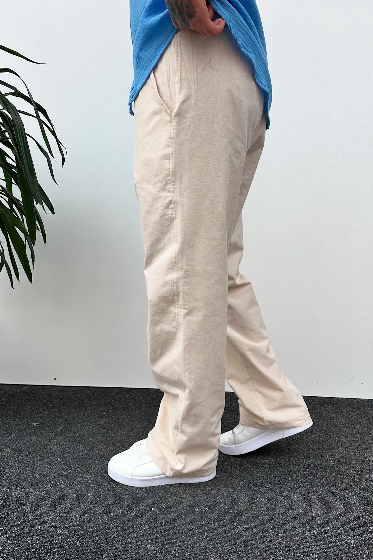 Bwj Keten Baggy Pantolon