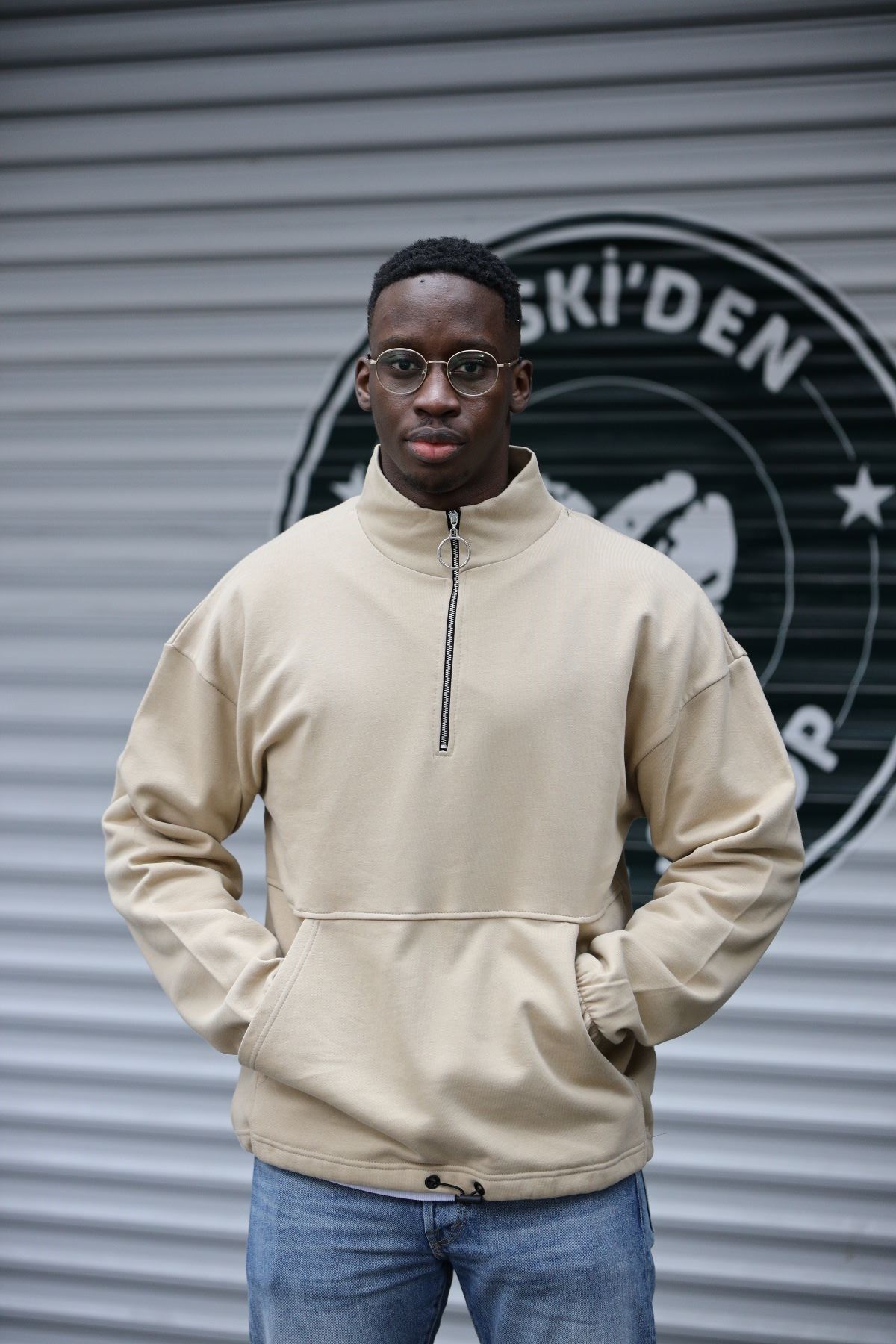 FERMUARLI SWEATSHIRT BEJ