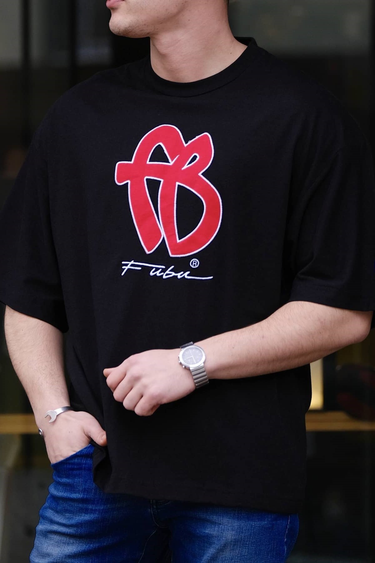Fubu Oversize T-Shirt Siyah