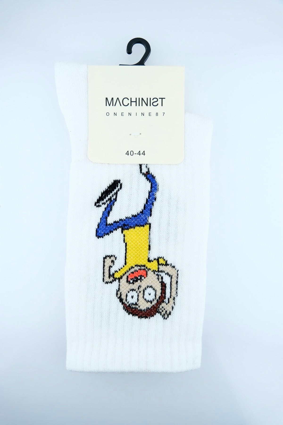 İnsan Figür Çorap Beyaz