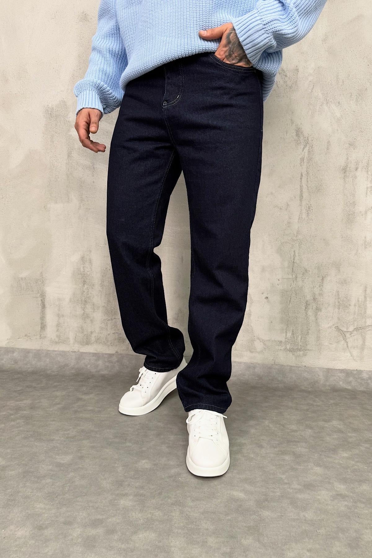 Koyu Lacivert Baggy Pantolon