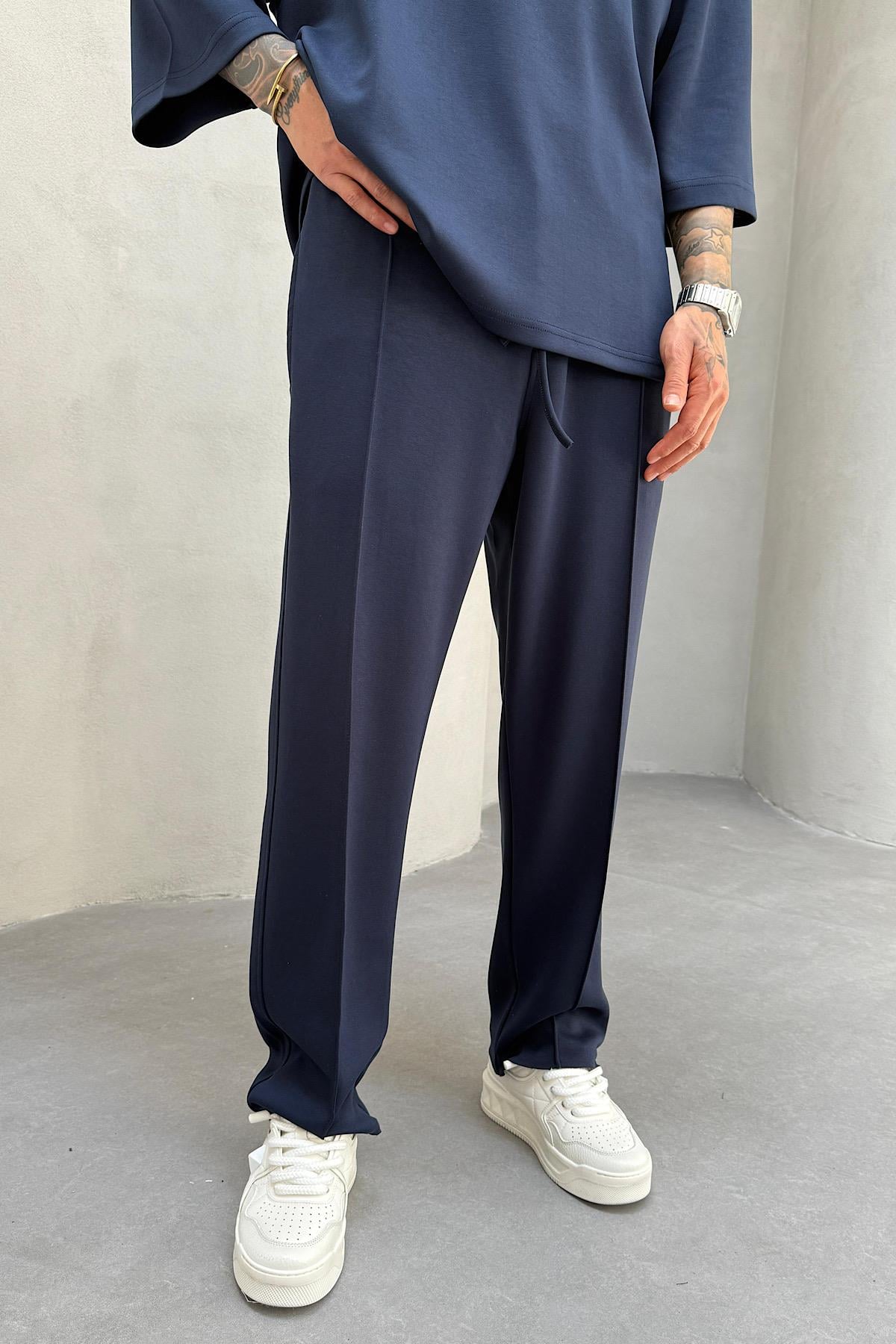 Lacivert Modal Kumaş Eşofman