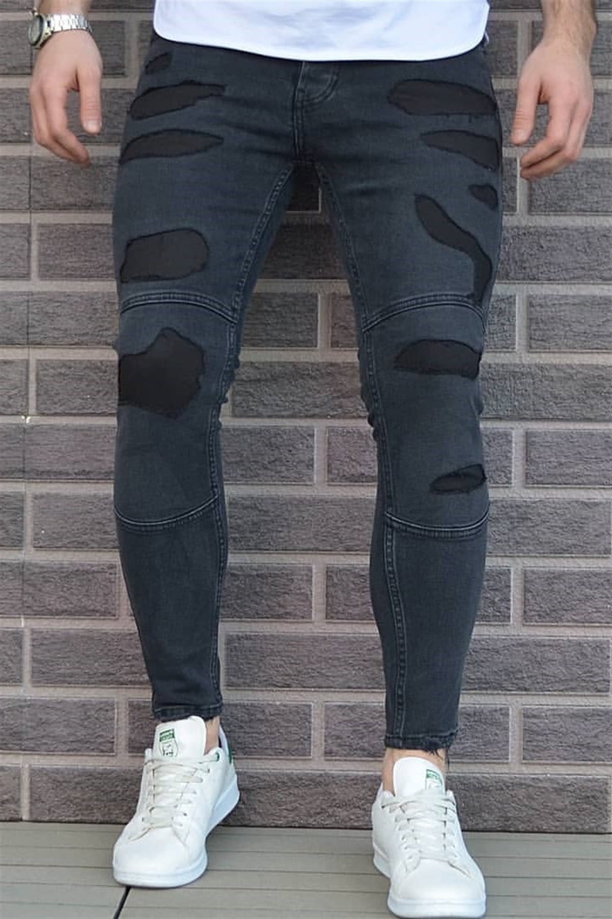 Model Detay Skinny Jeans Siyah