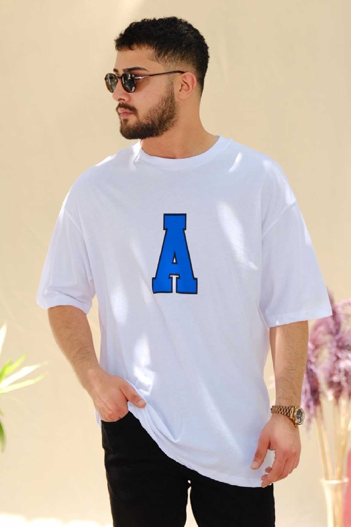 Oversize Beyaz Actual T-Shirt