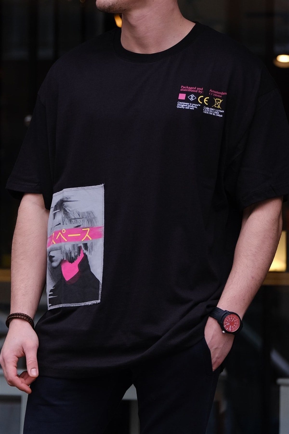 Oversize Feel Good T-Shirt Siyah